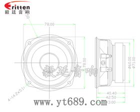 66mmHIFI音箱中音喇叭曲線圖