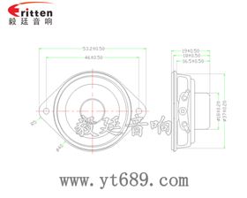 40mm雙耳全頻學習機喇叭成品圖