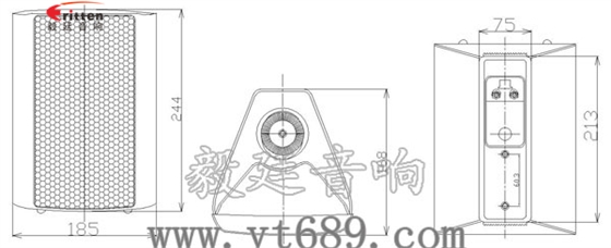 5.25寸掛壁音箱喇叭成品圖