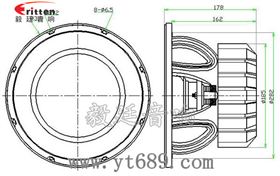 12寸低音汽車喇叭成品圖