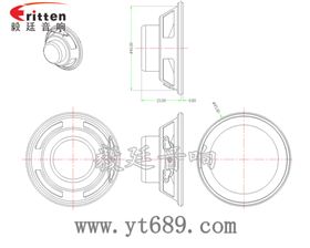 45mm2w8Ω全頻喇叭成品圖