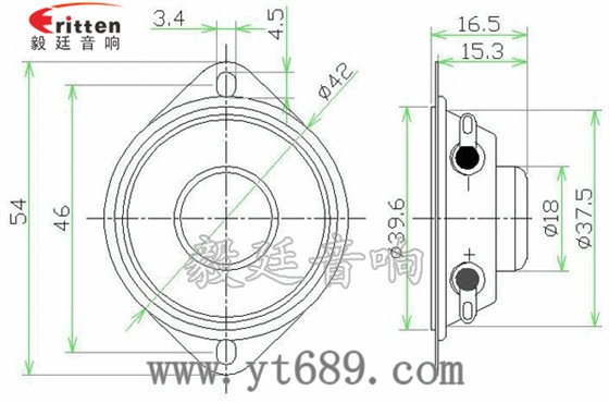 42mm8歐12瓦喇叭成品圖