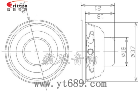 40mm13芯2瓦小喇叭成品圖
