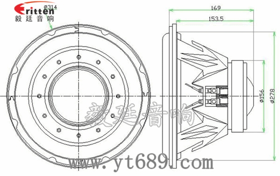 12寸低音汽車音箱喇叭廠家成品圖