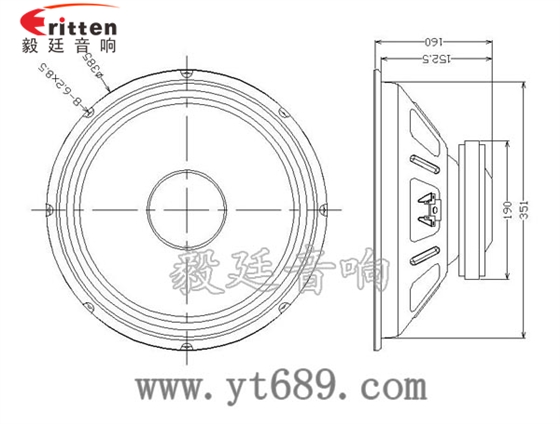 15寸喇叭定制-喇叭生產廠家成品圖
