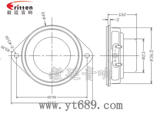40mm16芯3W全頻喇叭成品圖 90mm15W4歐全頻喇叭成品圖