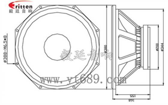 15寸pa低音喇叭成品圖
