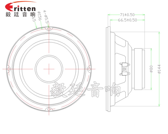 6.5寸專業HiFi音箱喇叭成品圖