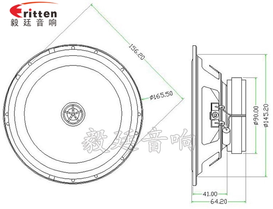 6.5寸40w全音汽車音響喇叭成品圖 53mm5w學習機喇叭-喇叭廠家成品圖