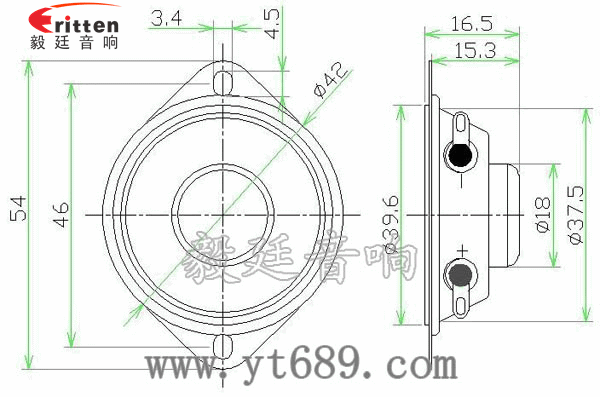 42mm8歐12瓦喇叭成品圖
