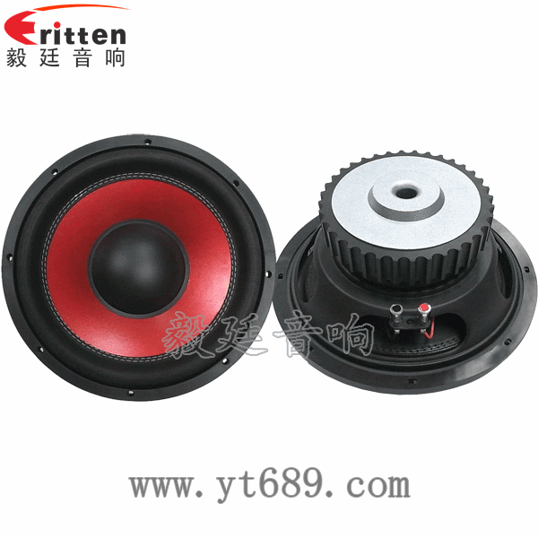 8''250w 重低音喇叭正反面