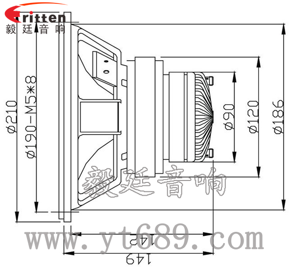 3寸20W全頻HiFi音箱喇叭成品圖